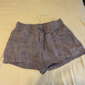 Athleta Women's Cabo linen chambray Shorts size 14
